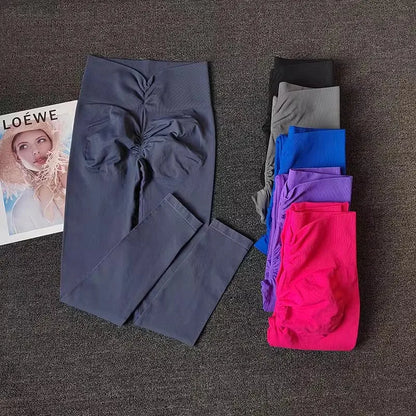 High-Waist Push-Up Yoga Leggings for Women – Gym Tights