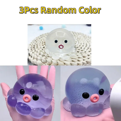 Bubble Octopus Squishy Stress Relief Toy – Slow Rise Squeeze Ball