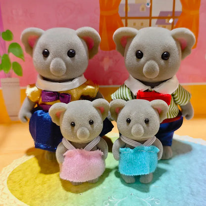 Animal Family Dollhouse Figures – Simulation Forest Animal Toy Set