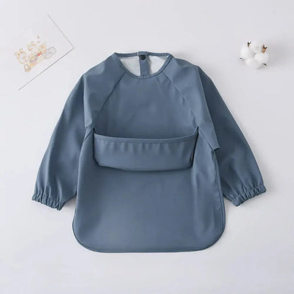 Kids Waterproof Long Sleeve Art Smock Bib Apron