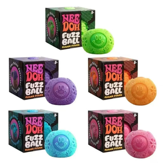 Fluffy Flower Squeeze Toy – Soft Stress Relief Pinch Ball