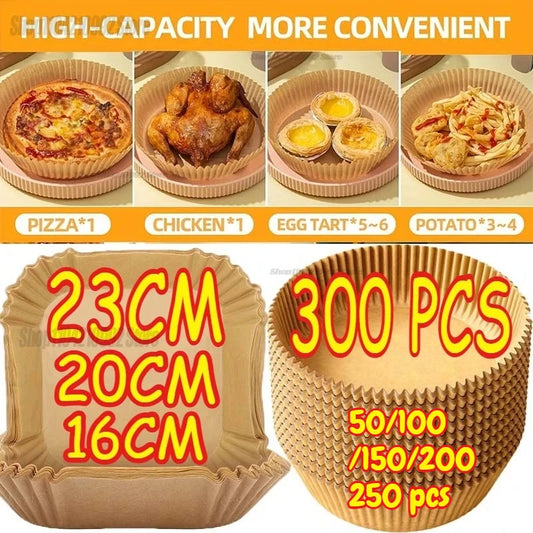 Air Fryer Disposable Parchment Paper Liners – Nonstick Baking Mats