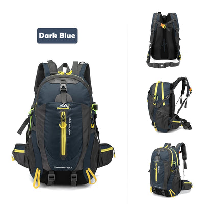 40L Hiking Backpack – Water Resistant Camping & Travel Daypack