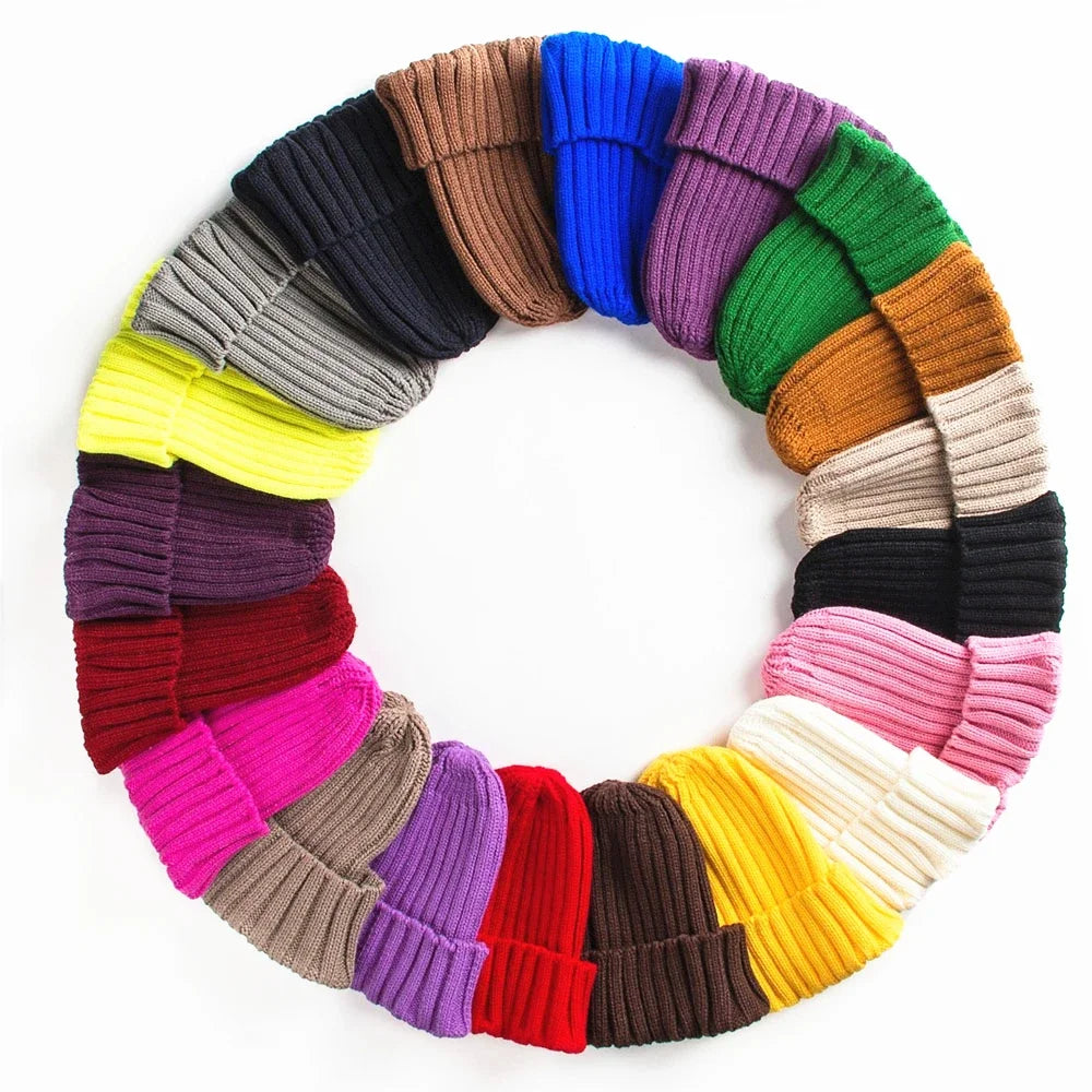 Chunky Knit Beanie Hat for Women – Soft Warm Winter Cap