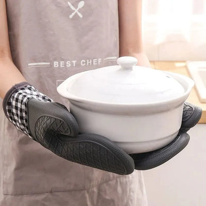 Silicone Oven Mitt – Heat Resistant Non-Slip Kitchen Glove