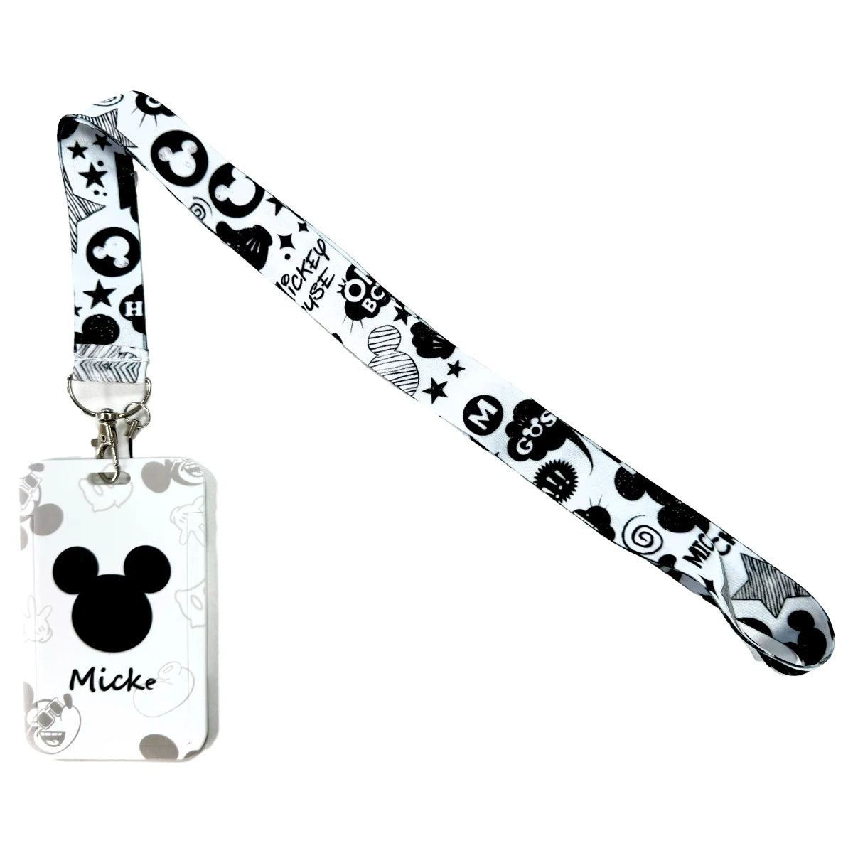 Anime Cartoon Lanyard with ID Card Holder & Keychain Strap