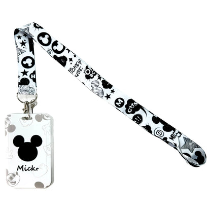 Anime Cartoon Lanyard with ID Card Holder & Keychain Strap