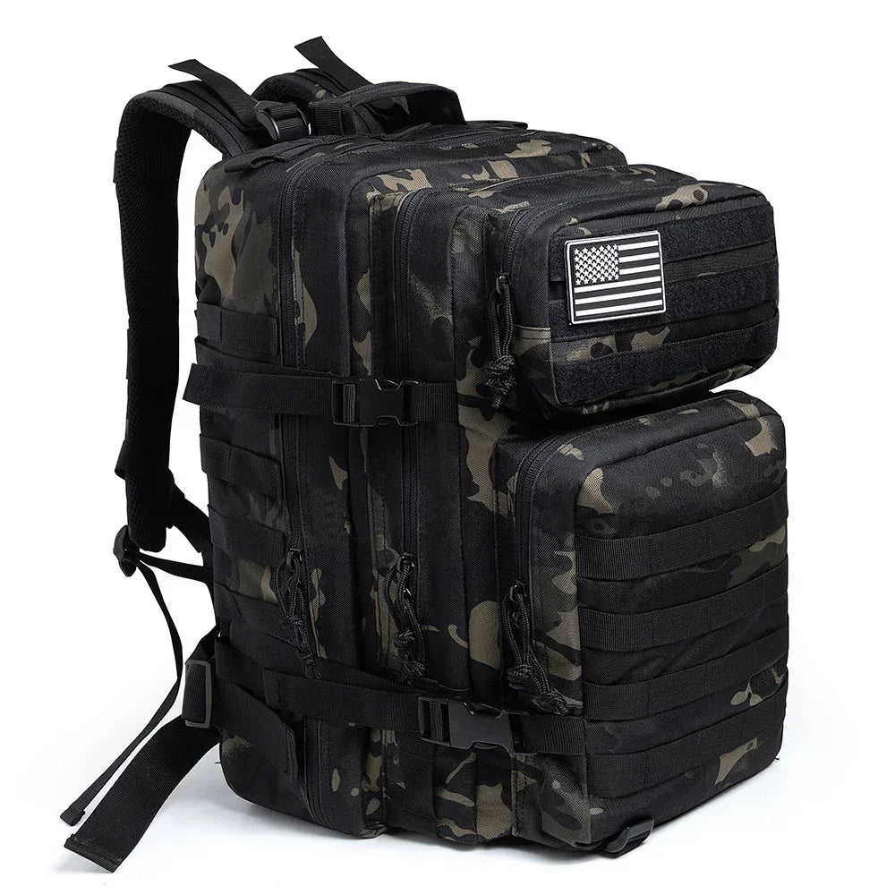 45L Tactical Backpack MOLLE Military Assault Pack for Hiking & Camping