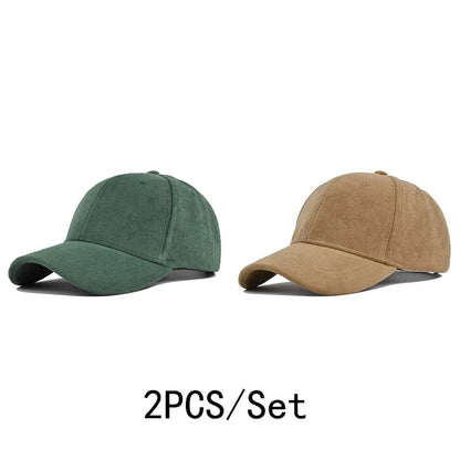 Unisex Adjustable Baseball Cap – Solid Retro Snapback Hat for Men & Women
