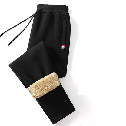 Men's Fleece-Lined Winter Sweatpants – Warm Lambswool Joggers
