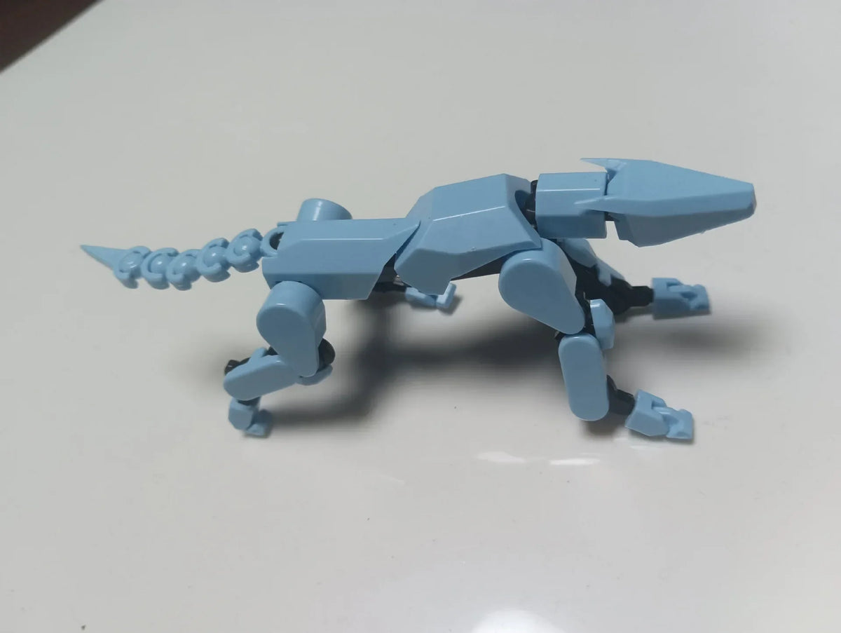 3D Printed Multi-Jointed Robot Action Figure – Full Articulation with Accessories