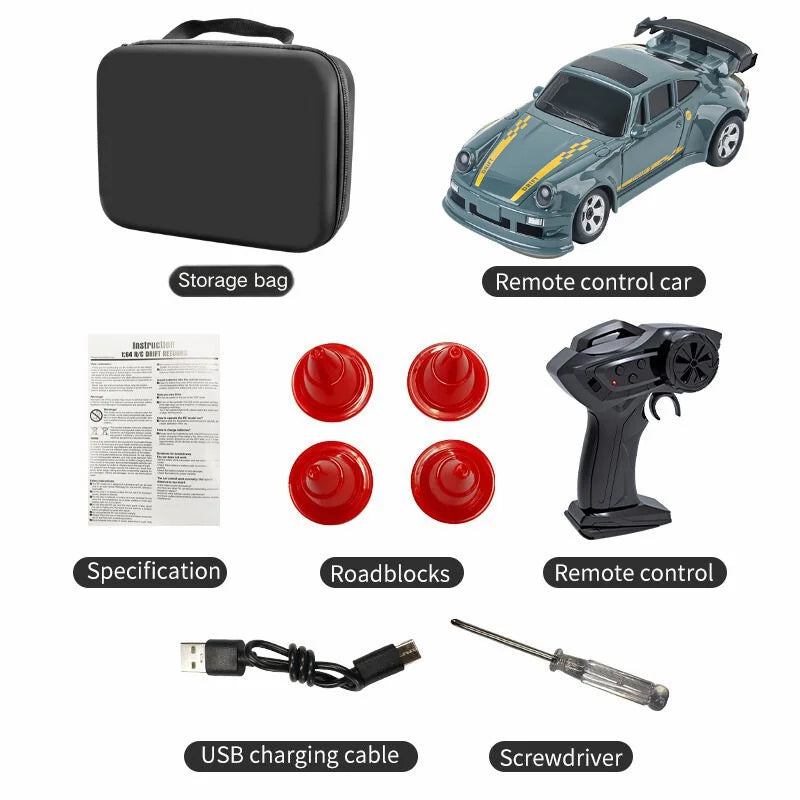 1:64 Drift RC Car – KF20/KF33 Remote Control Racing Toy