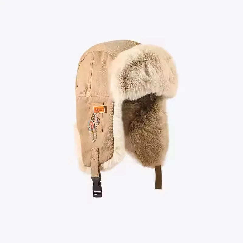 Russian Ushanka Trapper Hat – Warm Winter Earflap Bomber Cap