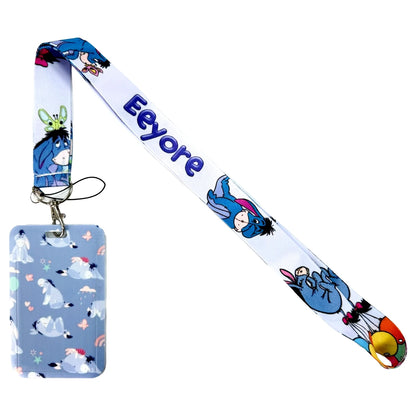 Anime Cartoon Lanyard with ID Card Holder & Keychain Strap
