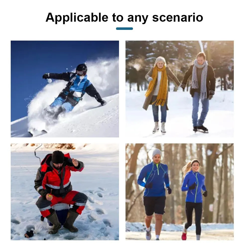 Polar Fleece Skull Cap Warm Windproof Winter Beanie for Men & Women