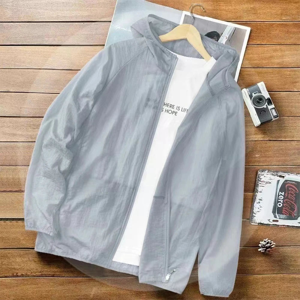 UV Sun Protection Jacket – Ultra-Thin Hooded Skin Coat