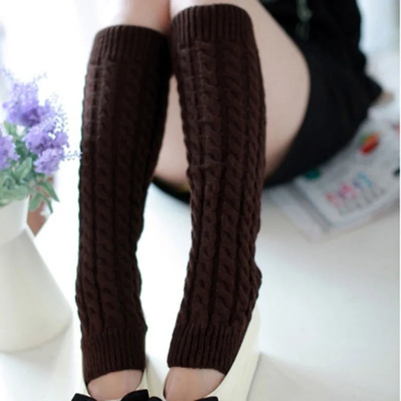 Women's Knit Leg Warmers – Cozy Boot Socks for Fall & Winter