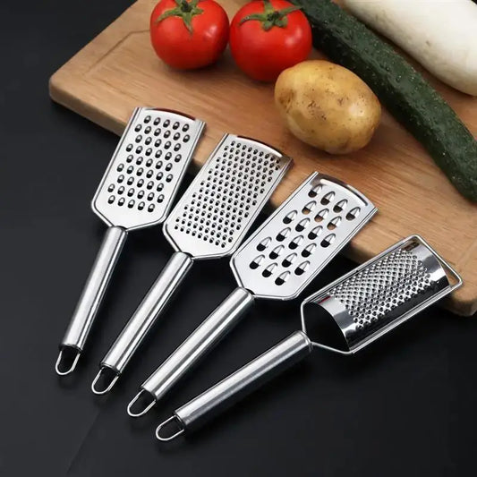 Stainless Steel Handheld Cheese Grater – Multi-Purpose Kitchen Food Grater