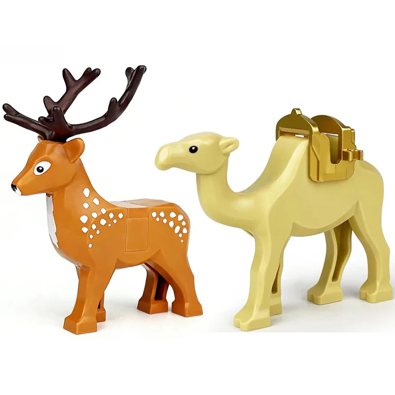 Animal Building Block Mini Figures – MOC Zoo & Farm Creatures Set for Kids