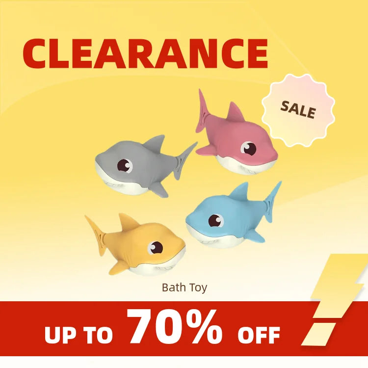 Wind-Up Cartoon Shark Baby Bath & Pool Toy