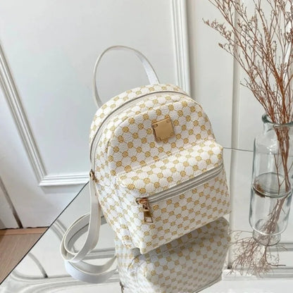Women's Mini Backpack – Classic Monogram Pattern Purse