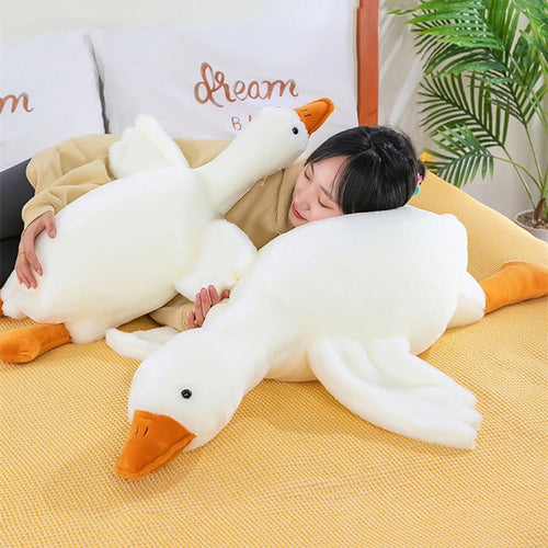 Giant Duck Plush Toy – Soft Stuffed Animal Pillow Cushion