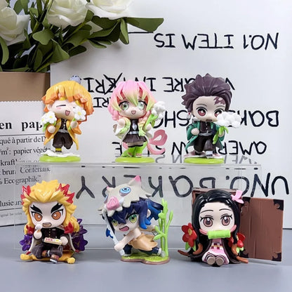 Demon Slayer Anime Figure Blind Box – Tanjiro & Nezuko Mini Statues