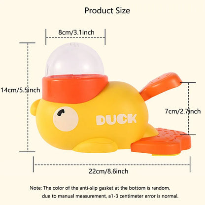 Duck Slow Feeder Puzzle Toy for Dogs & Cats – Interactive Food Dispensing Pet Toy