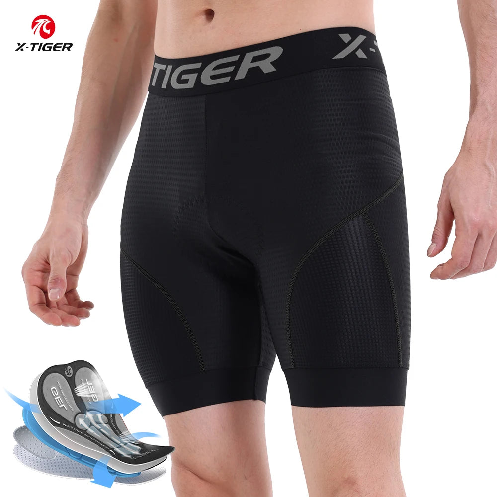 Gel Pad Cycling Shorts – X-Tiger Breathable MTB Underwear
