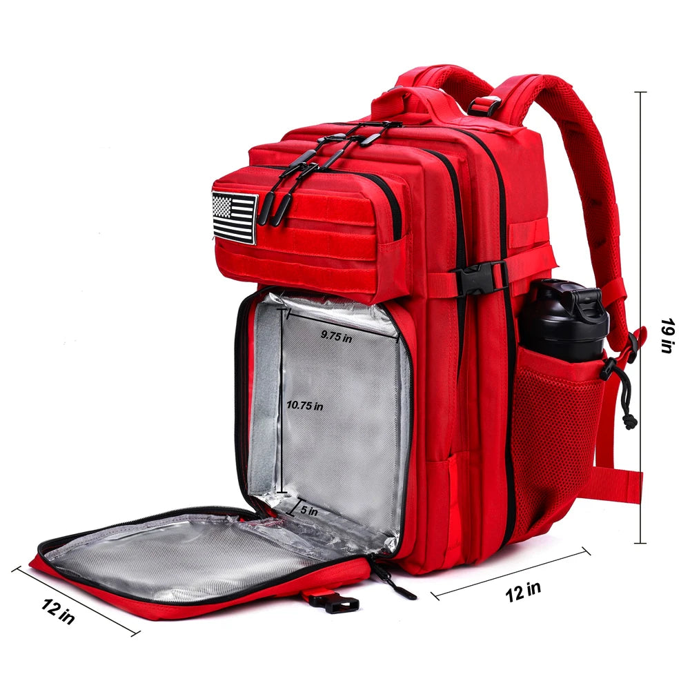 Meal Prep Backpack 45L with Insulated Cooler Compartment