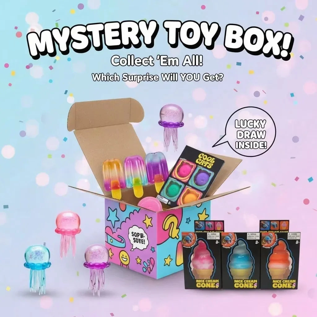 Squishy Blind Box Surprise Toys – 100 Assorted Soft Figures