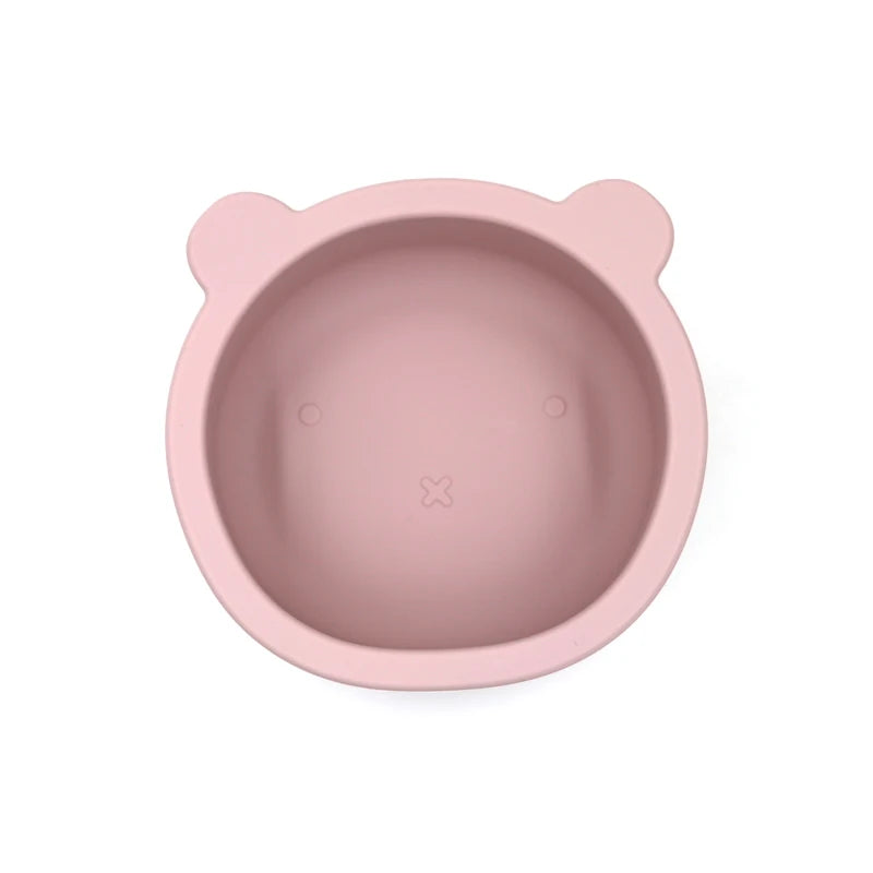 Bear Silicone Baby Feeding Bowl with Suction – 300ml