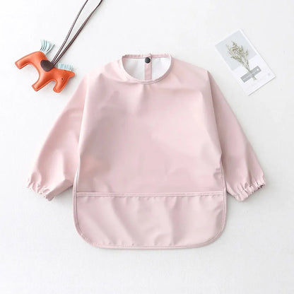 Long Sleeve Baby Feeding Bib – Waterproof Apron for Infants & Toddlers