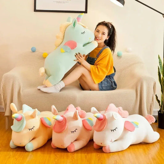 Kawaii Unicorn Plush Pillow Stuffed Animal Toy for Kids
