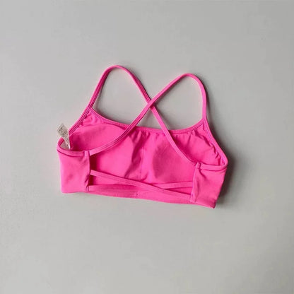 Women's Cross Back Sports Bra | Breathable Yoga & Gym Vest Top