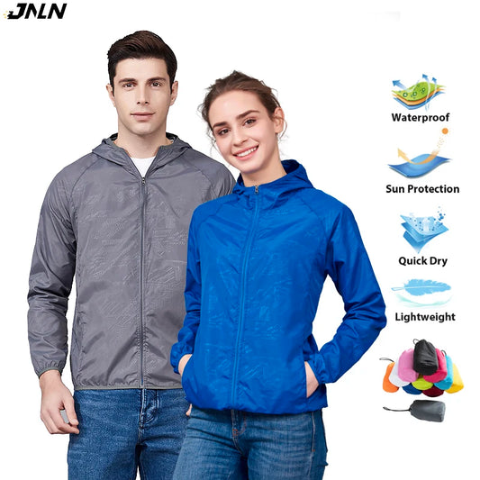 Unisex Hiking Windbreaker Jacket – Waterproof & Packable
