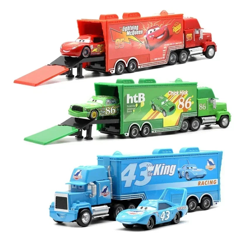Pixar Cars Lightning McQueen and Uncle Mike Truck Set