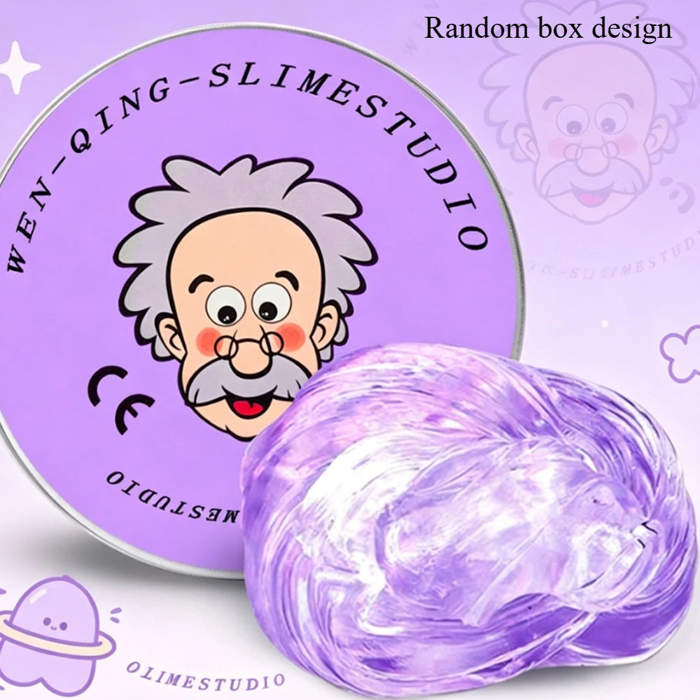 Crystal Slime Stress Relief Fidget Toy – Fluffy Putty for Kids