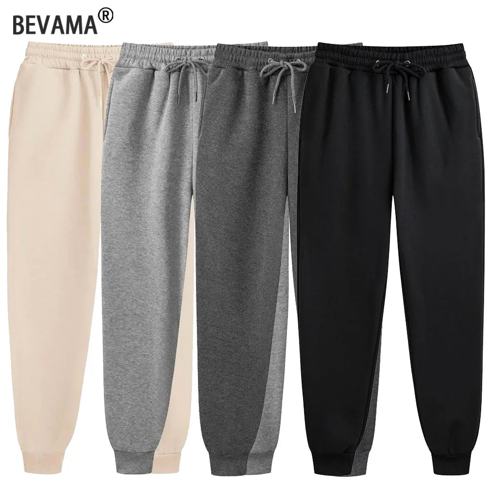 Men's Fleece Jogger Sweatpants – Casual Running Trousers