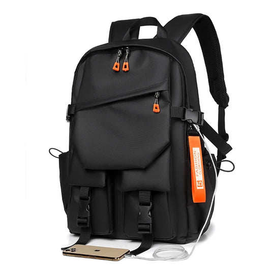 Men's Waterproof Laptop Backpack 15.6" – High-Capacity Travel School Bag