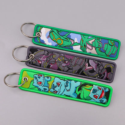 Anime Elf Monster Embroidery Keychain – Bag & Backpack Charm