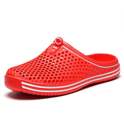 Hollow-Out Beach Clogs – Lightweight Unisex Non-Slip Sandals