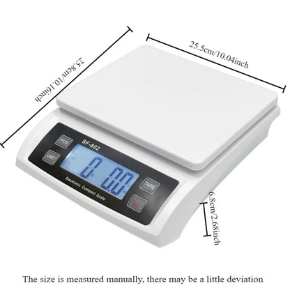 Digital Kitchen Scale 30kg – LCD Electronic Food Scale for Baking & Cooking