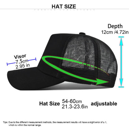 5-Panel Mesh Trucker Cap – Breathable Baseball Hat for Men & Women