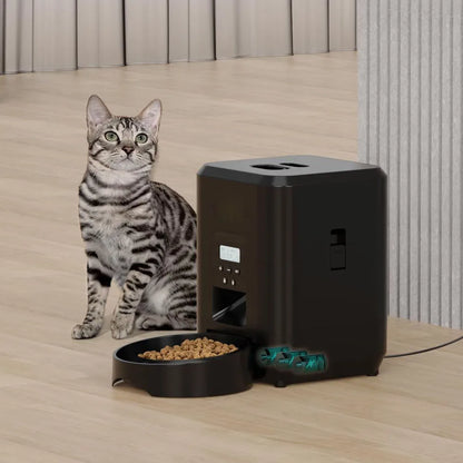 Automatic Pet Feeder with WiFi App Control – Timed Cat & Dog Food Dispenser