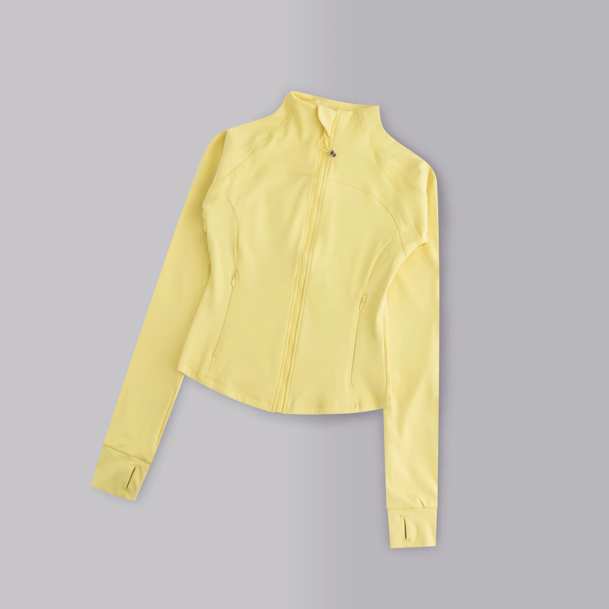 Women's Full-Zip Yoga Jacket with Thumbholes