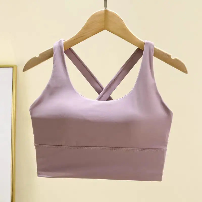 High-Impact Push-Up Sports Bra with Fixed Pads