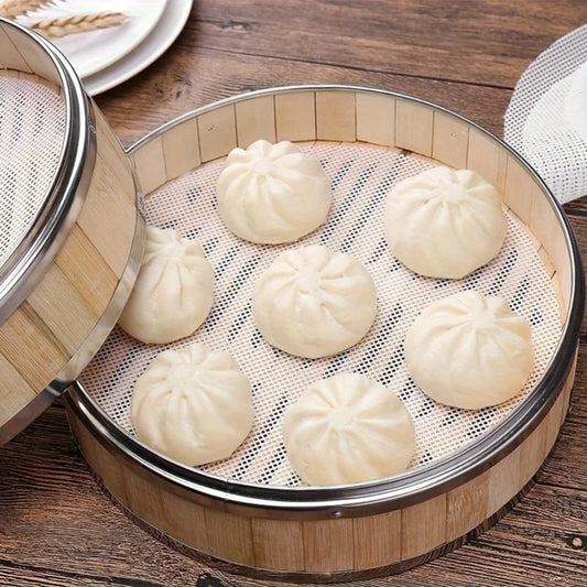 Non-Stick Steamer Liner Mats for Bamboo Steamer – Set of 3
