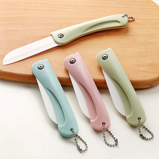 Ceramic Folding Paring Knife – Portable Pocket Fruit & Vegetable Knife