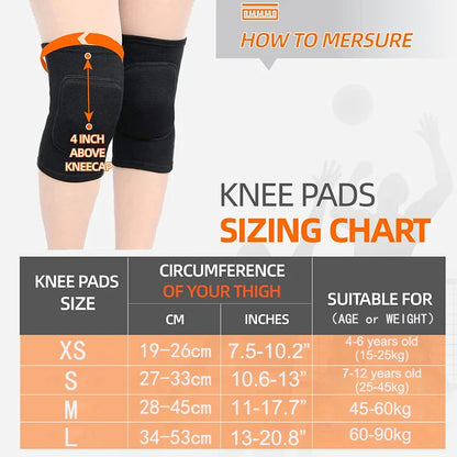 Knee Pads with EVA Padding – Patella Support for Dance, Volleyball & Yoga